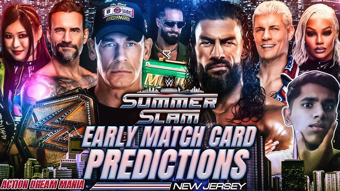 WWE Summerslam 2025 Match Card
