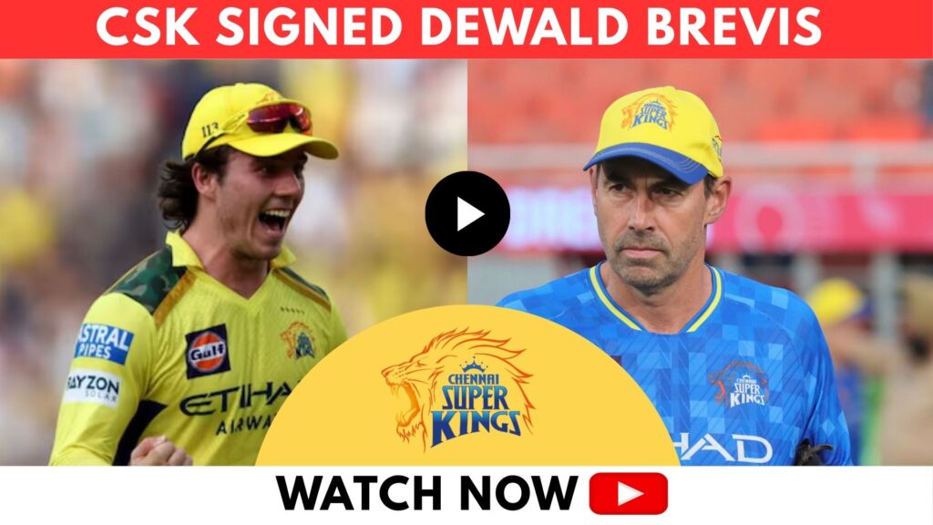 CSK Signed Dewald Brevis for IPL 2026