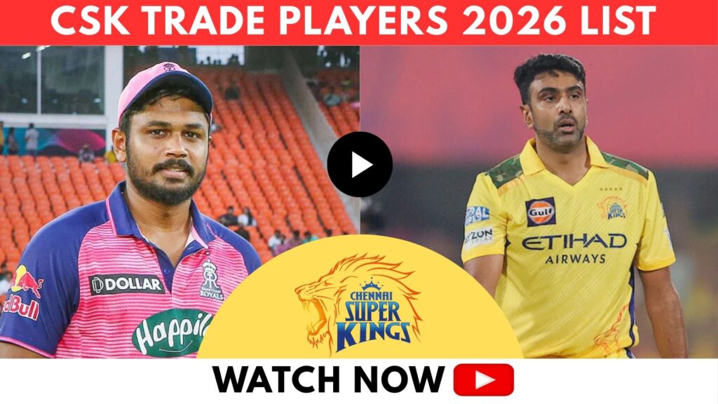 CSK Trade Players 2026 List