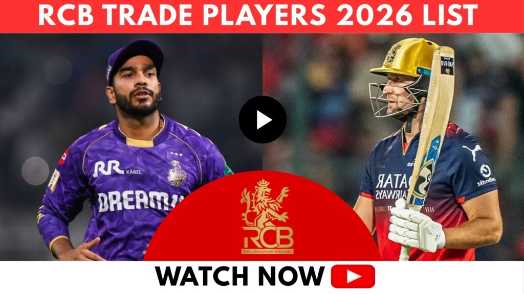 RCB Trade Players 2026 List