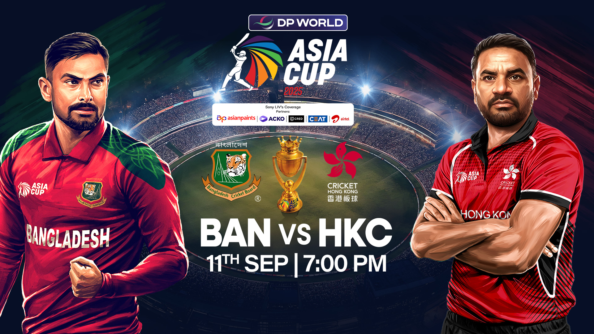 Bangladesh vs Hongkong Asia Cup 2025