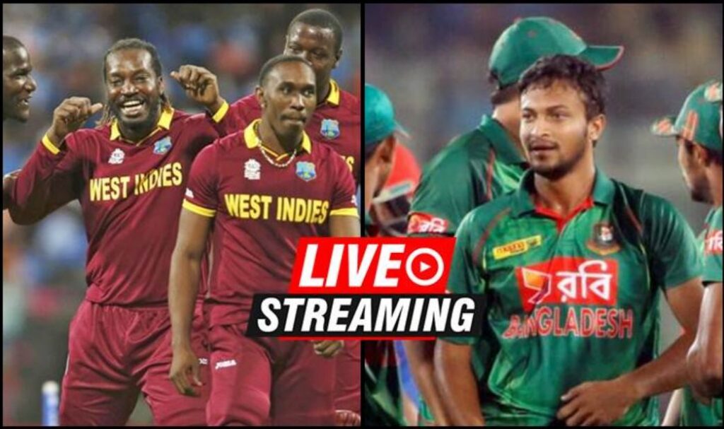 Bangladesh vs West Indies Live Streaming 1st T20