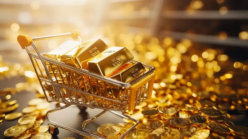 Gold prices are falling